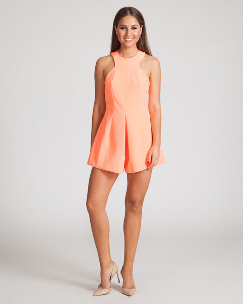 FINDERS KEEPERS UNBELIEVERS PLAYSUIT-APRICOT