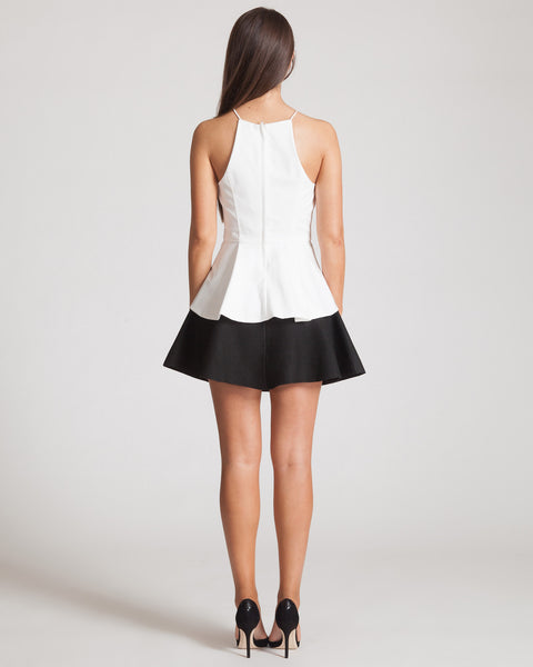 BARDOT ROCCO PEPLUM WHITE TOP