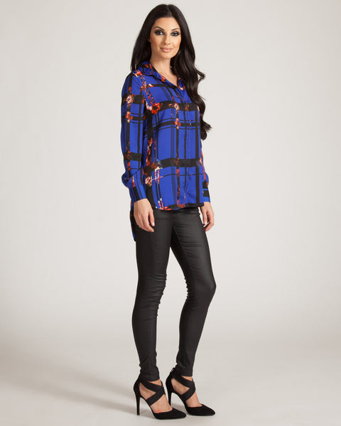 WYLDR EASY DOES IT ROSE PRINT BLOUSE