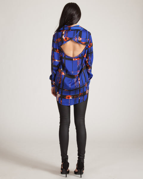 WYLDR EASY DOES IT ROSE PRINT BLOUSE