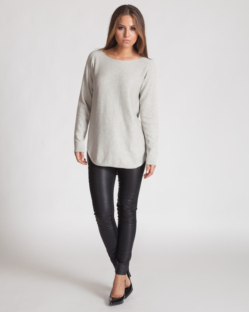 WILDE HEART BACK TO BASICS GREY SWEATER