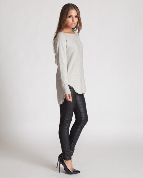 WILDE HEART BACK TO BASICS GREY SWEATER